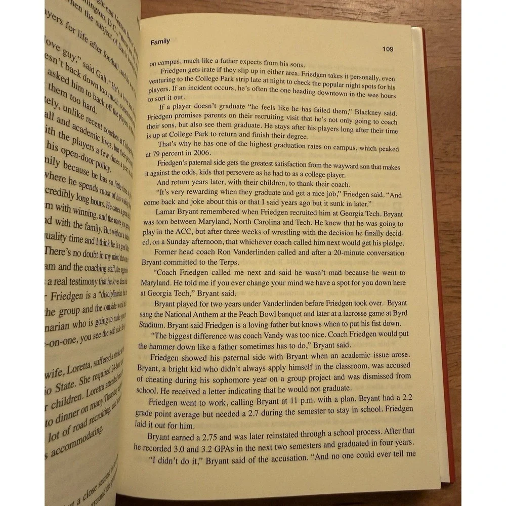 My Way Football and Life Lessons Book‎ Maryland Terps Coach Ralph Friedgen